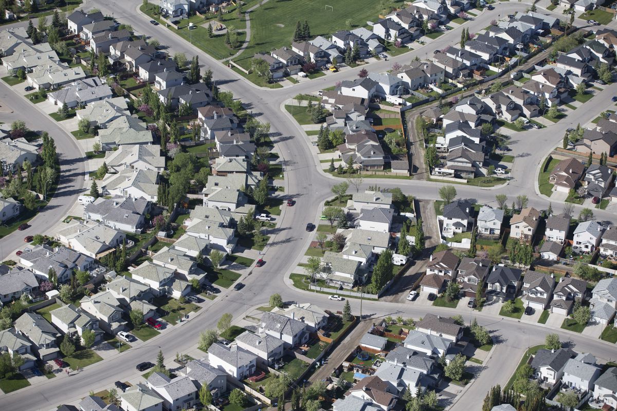 Aerial View of Suburbs